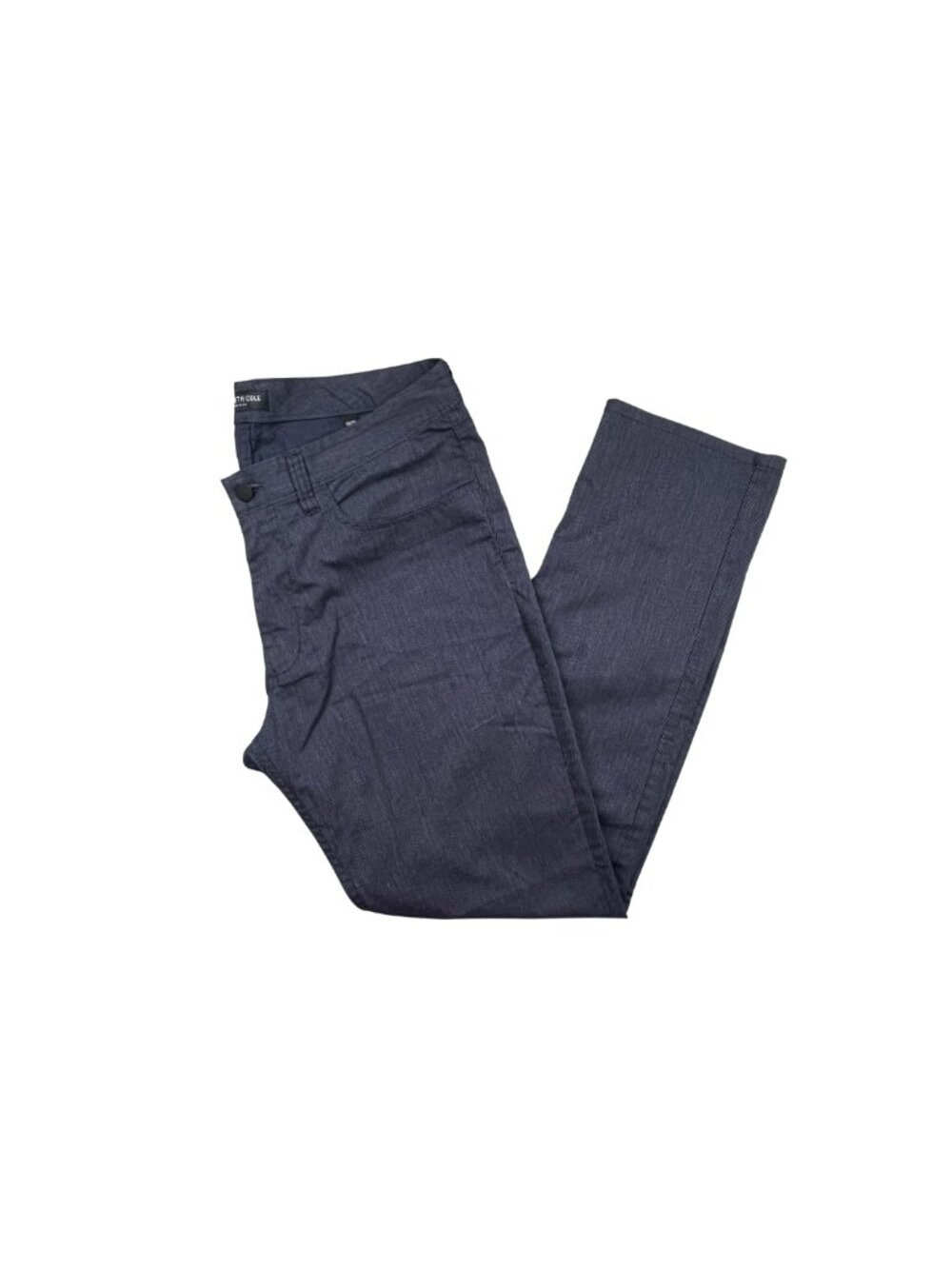 Kenneth Cole New York Blue Textured Five Pocket Pants 33/30